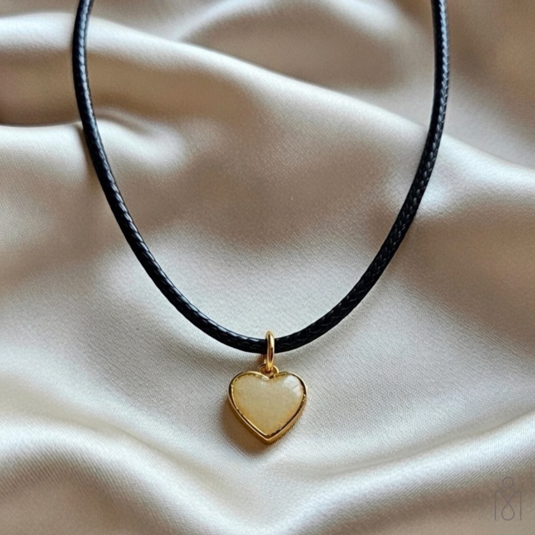 Colgante Doble Corazón reversible con leche materna